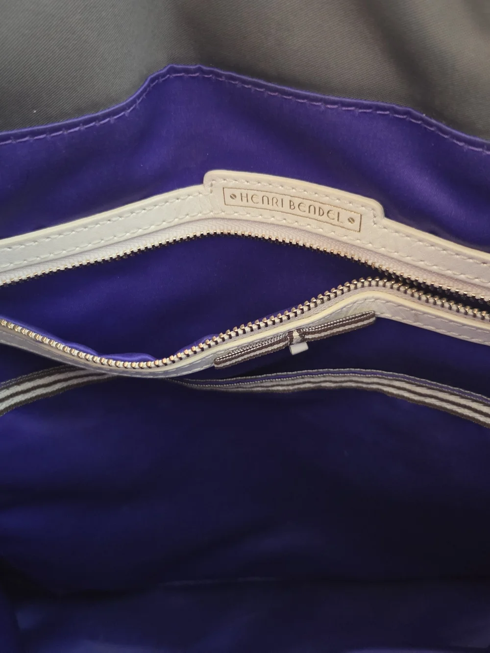 Henri Bendel Grey Convertible Backpack Clutch Crossbody Bag Tote Purse